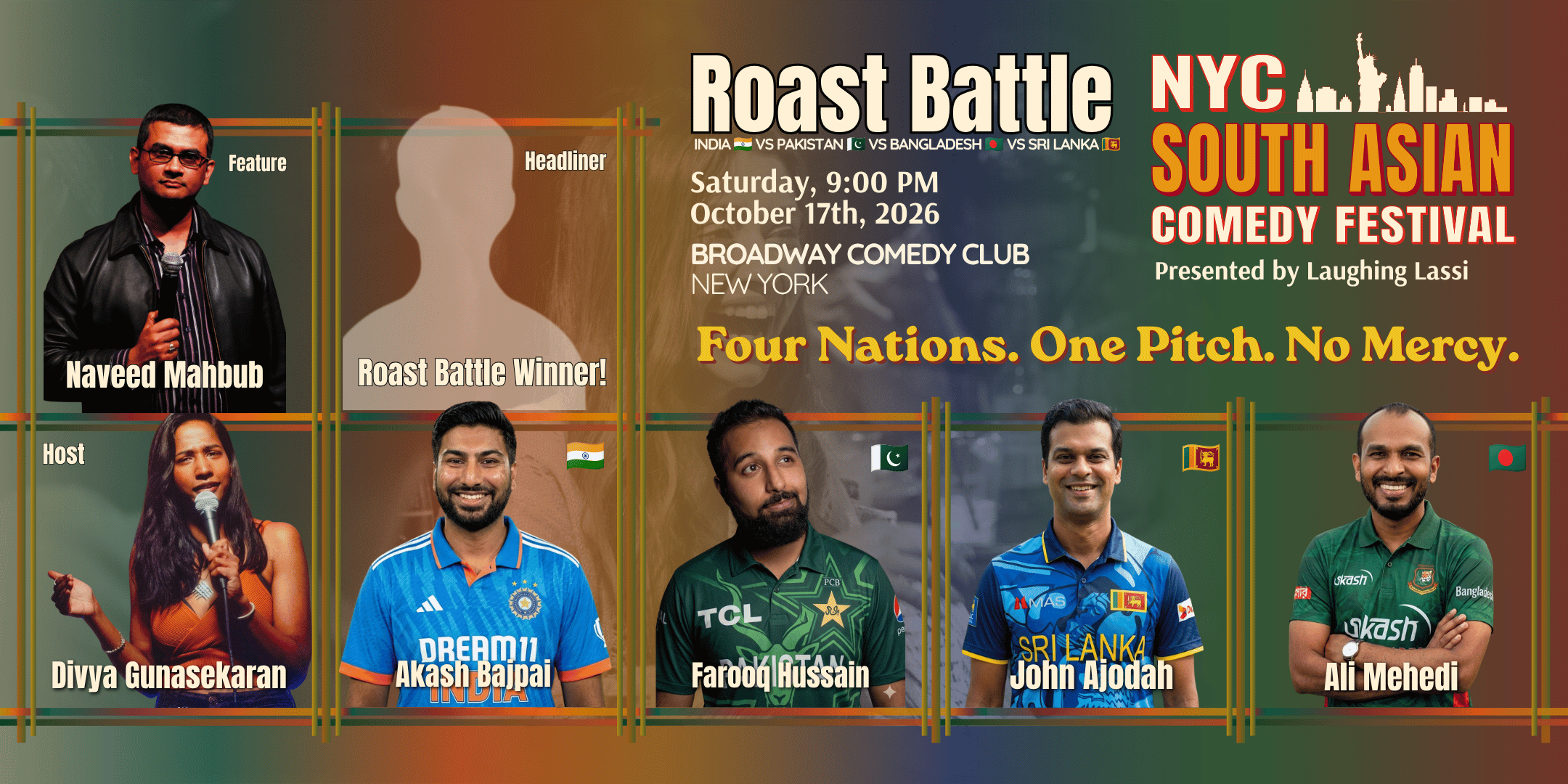 Roast Battle: India 🇮🇳 vs Pakistan 🇵🇰 vs Bangladesh 🇧🇩 vs Sri Lanka 🇱🇰